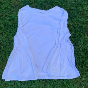 White bell sleeve top extra large